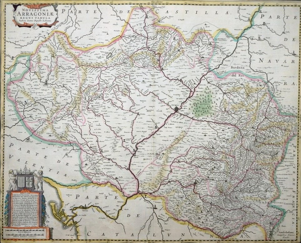 1633 Arragonia tabula Hondius Entero