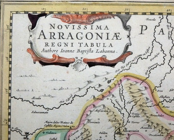 1633 Arragonia tabula Hondius Título