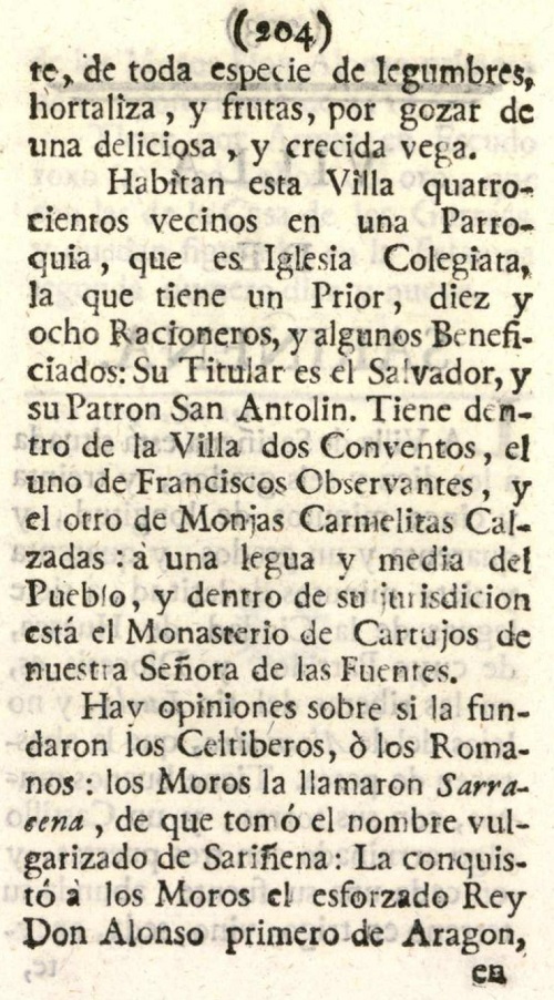Atlante Español, tomo 2, Aragón. Página 204