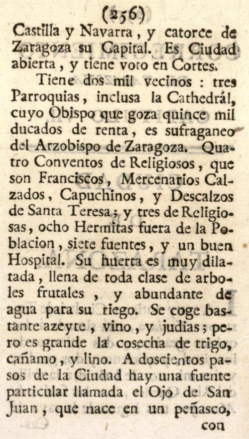 Atlante Español, tomo 2, Aragón. Página 256