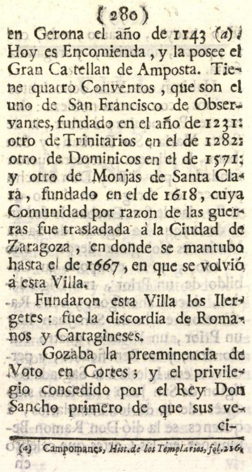 Atlante Español, tomo 2, Aragón. Página 280