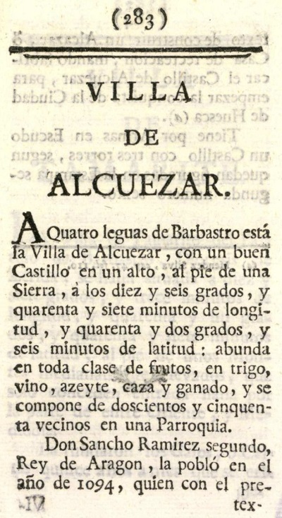 Atlante Español, tomo 2, Aragón. Página 284