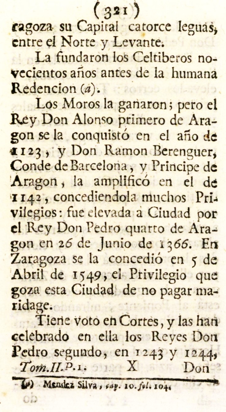 Atlante Español, tomo 2, Aragón. Página 321