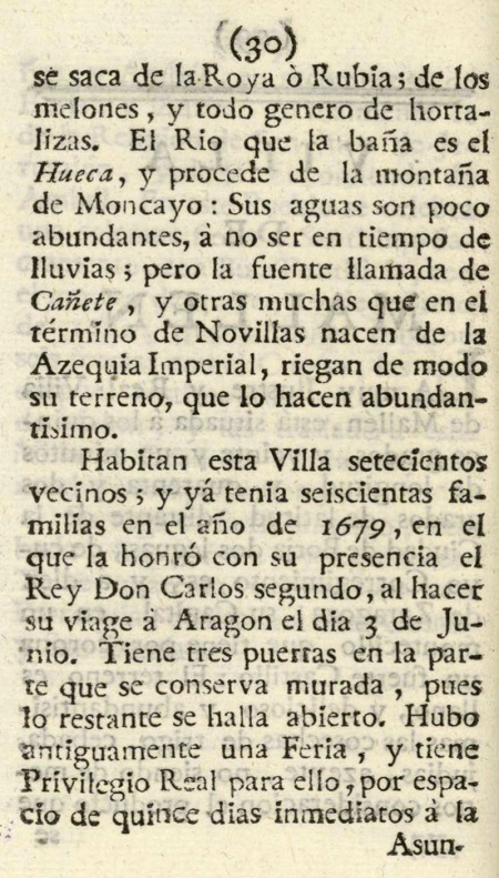 1779. Atlante Español, tomo 3, Aragón. 30