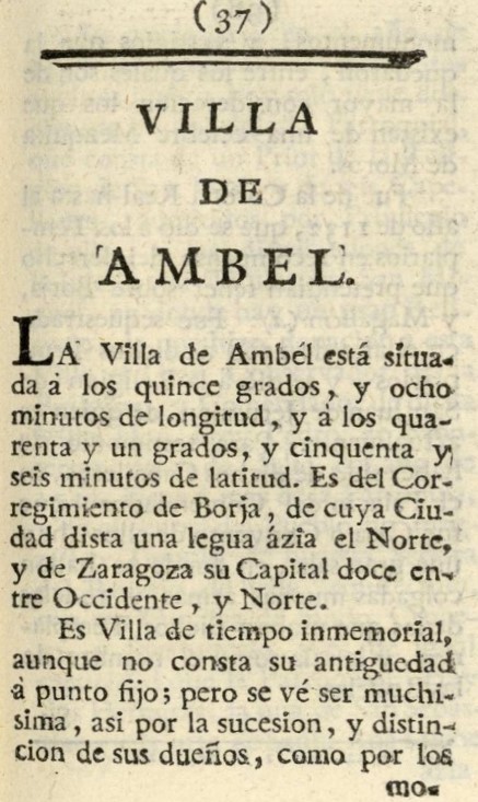 1779. Atlante Español, tomo 3, Aragón. 37