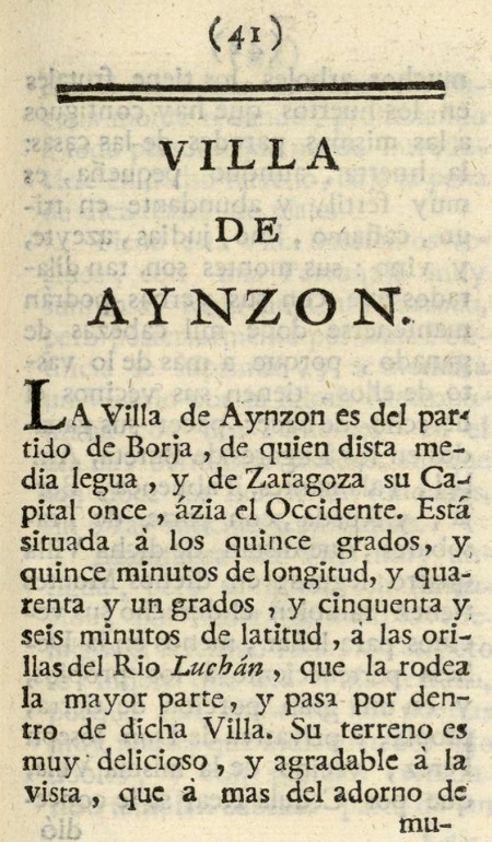 1779. Atlante Español, tomo 3, Aragón. 41