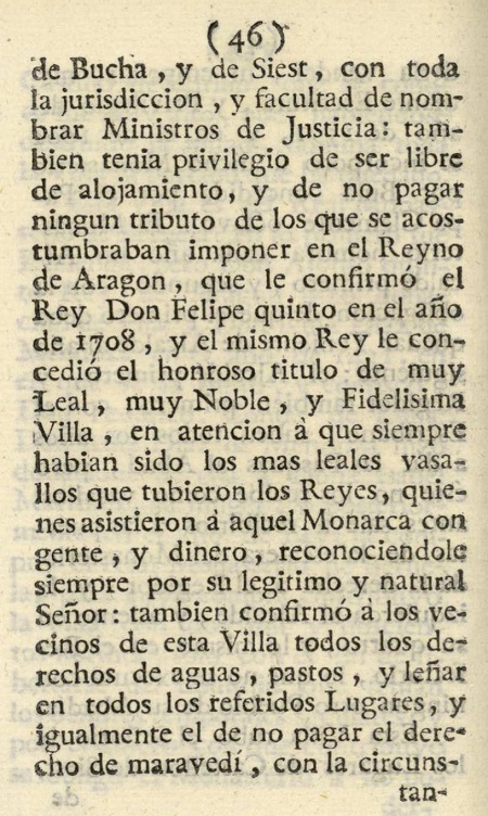 1779. Atlante Español, tomo 3, Aragón. 46