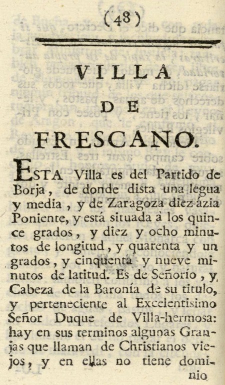 1779. Atlante Español, tomo 3, Aragón. 48