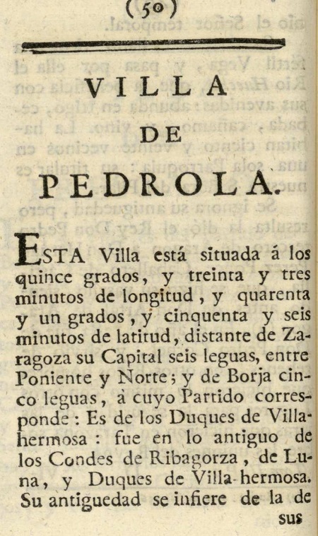 1779. Atlante Español, tomo 3, Aragón. 50