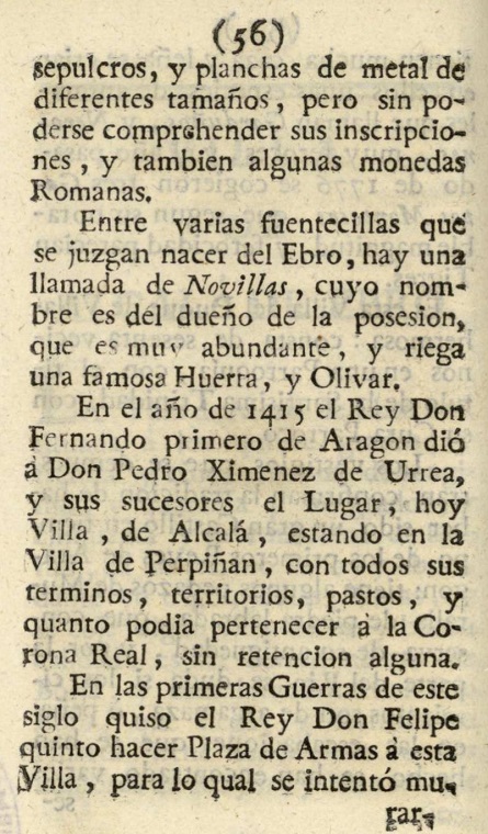1779 Atlante Español, tomo 3, Aragón 56 1779. Atlante Español, tomo 3, Aragón. 56