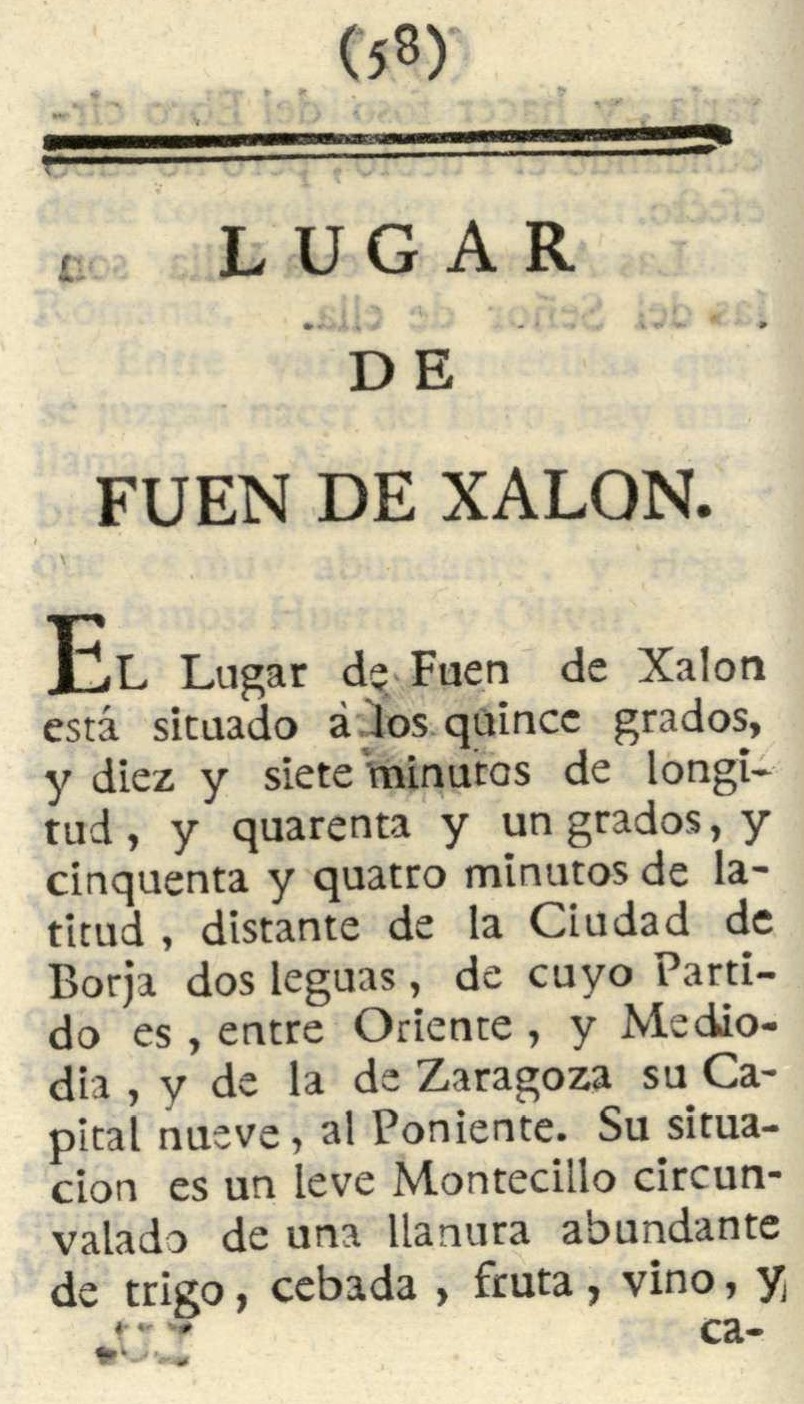 1779 Atlante Español, tomo 3, Aragón 58 1779. Atlante Español, tomo 3, Aragón. 58