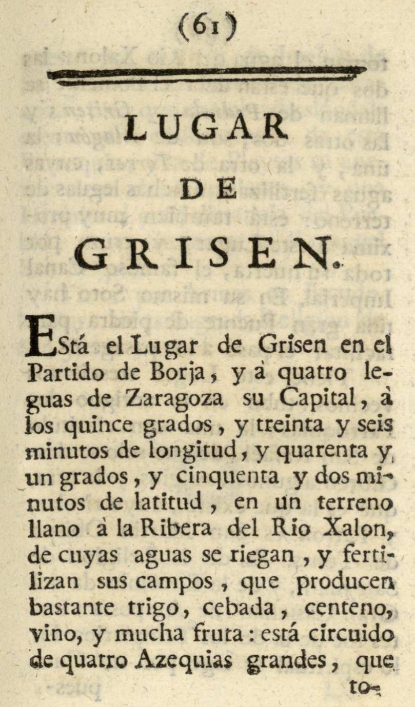 1779. Atlante Español, tomo 3, Aragón. 61