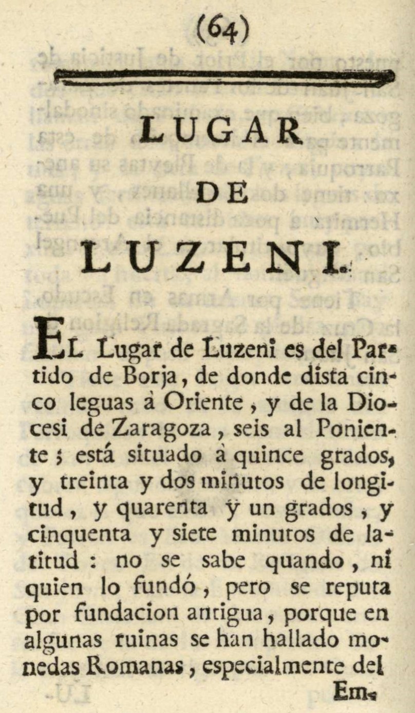 1779. Atlante Español, tomo 3, Aragón. 64
