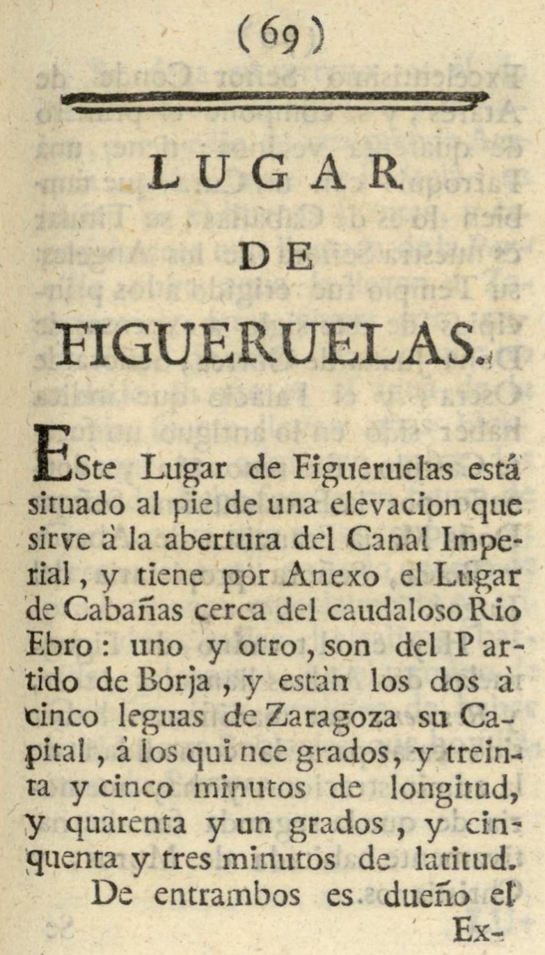 1779 Atlante Español, tomo 3, Aragón 69 1779. Atlante Español, tomo 3, Aragón. 69