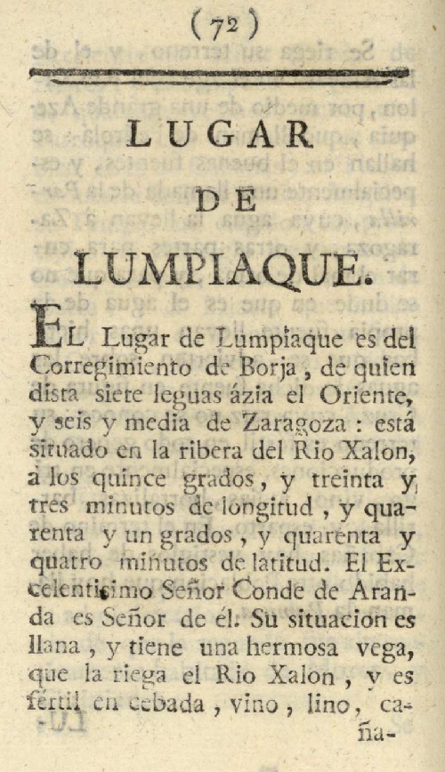 1779. Atlante Español, tomo 3, Aragón. 72