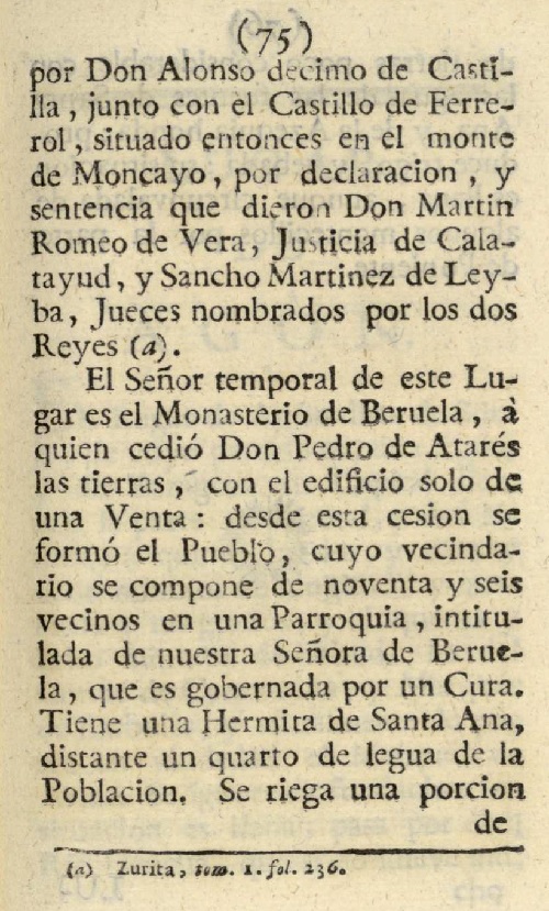 1779. Atlante Español, tomo 3, Aragón. 75