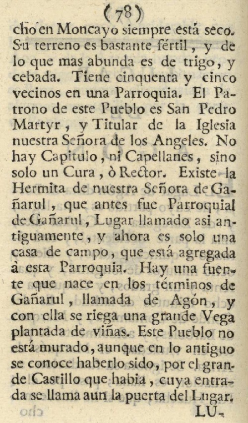 1779. Atlante Español, tomo 3, Aragón. 78