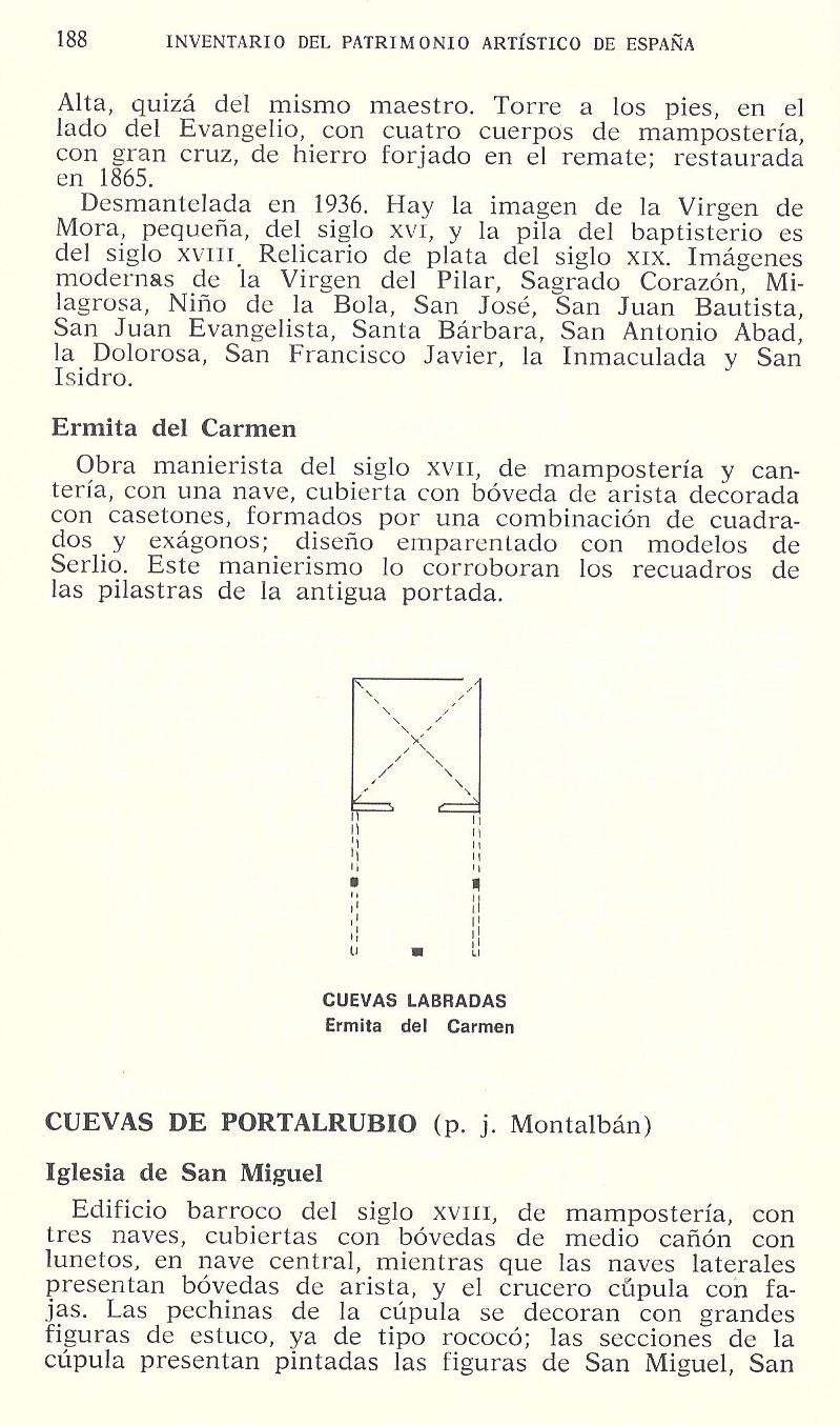 Cuevas Labradas. Ermita del Carmen