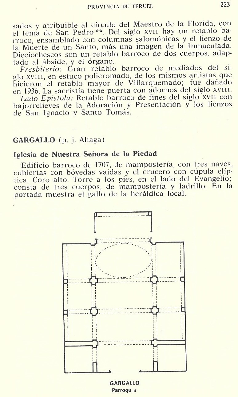 Galbe. Gargallo. Iglesia de Nuestra Señora de la Piedad