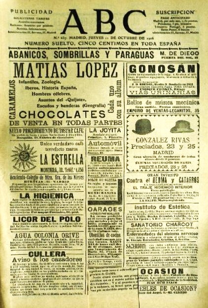 11 de octubre 1906. ABC Periódico. Madrid. Suceso de un Duelo en Zaragoza