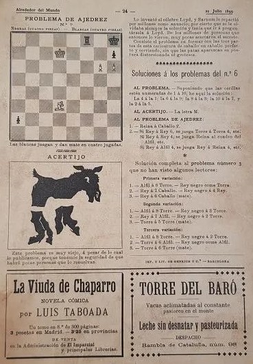 Alrededor del Mundo. 21 de julio de 1899. Madrid. Entretenimientos