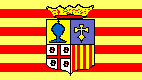 Bandera con Escudo de Aragon