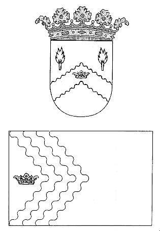 bandera y escudo monezipal de Nigüella