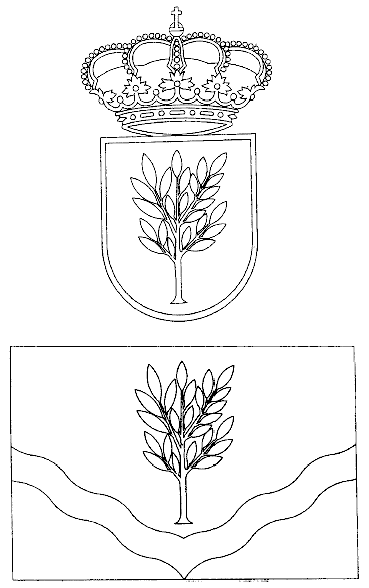 Bandera y escudo monezipal de Nonaspe