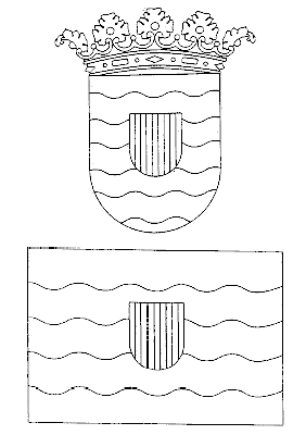 Escudo y Bandera monezipal de Paracuellos de Jiloca