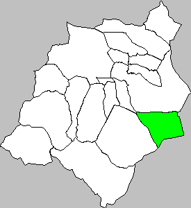 Mapa de Pozuelo de Aragón dentro de la redolada Campo de Borja