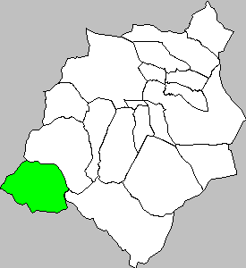 Mapa de Talamantes drento de la redolada Campo de Borja