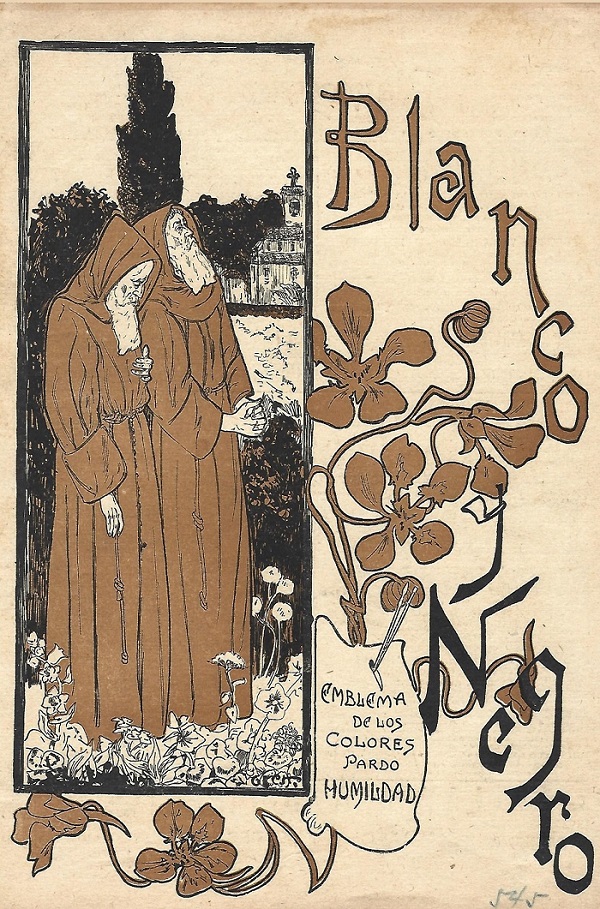 14 de octubre 1901. Fiestas del Pilar. Blanco y Negro. Portada
