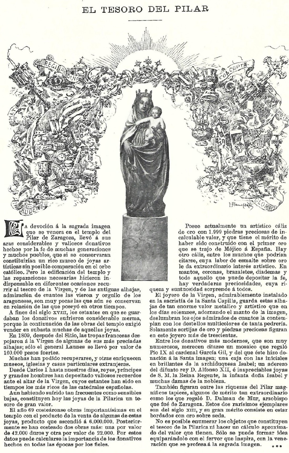 14 de octubre 1901. Fiestas del Pilar. Blanco y Negro. Página 16