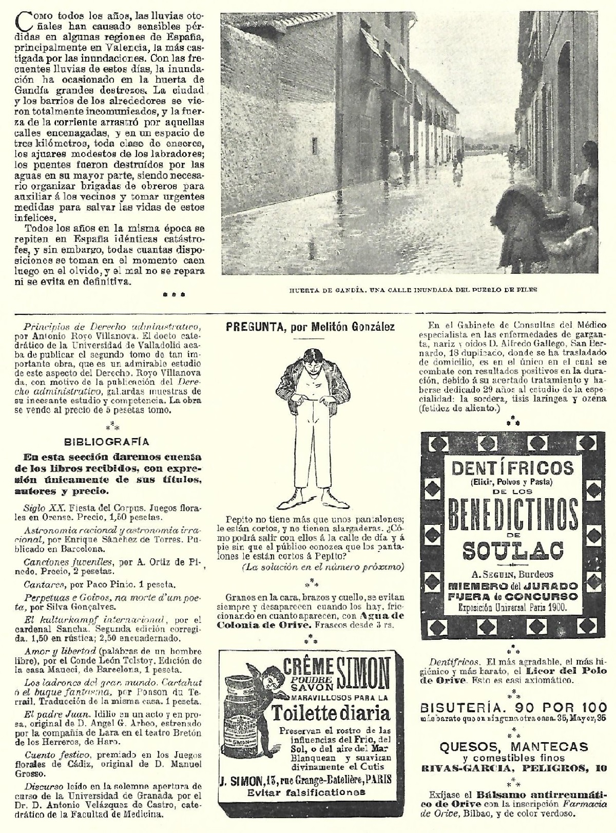 14 de octubre 1901. Fiestas del Pilar. Blanco y Negro. Página 22