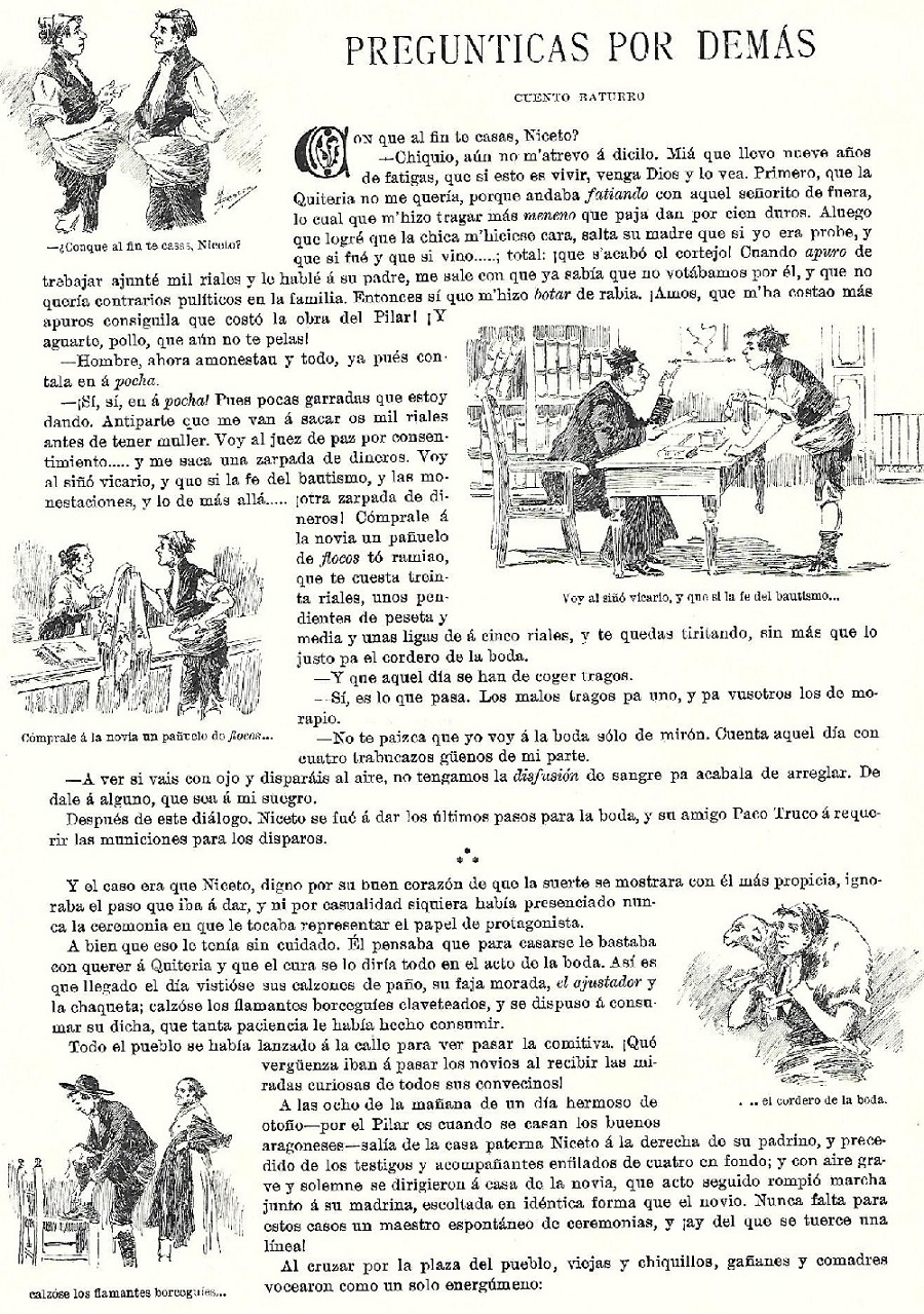 14 de octubre 1901. Fiestas del Pilar. Blanco y Negro. Página 8