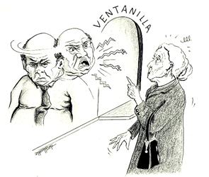 Ilustración para el libro Estrés. Tinta y lápiz.