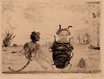 Ensor, Peculiar insects, 1888