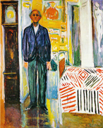 Autorretrato, Munch (para el relato -Padre e hijo- de Flavia Company)