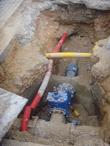 Obras del tranvía en Zaragoza el 31 de enero de 2010. 04