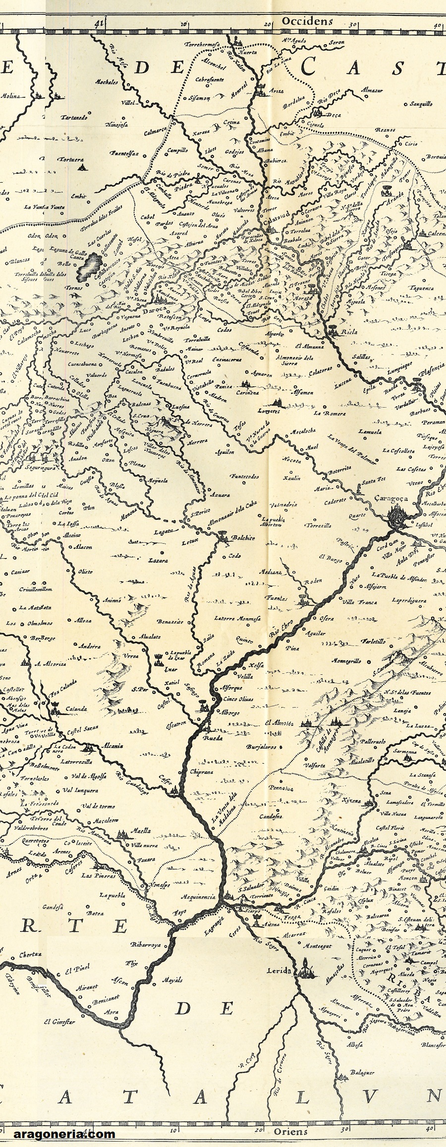 1630 Arragonia tabula Hondius parte 2 de 4