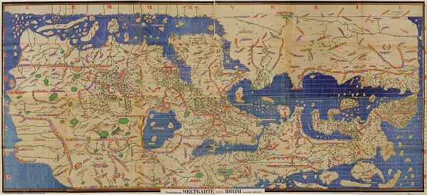 Tabula Rogeriana del año 1154. mapa completo