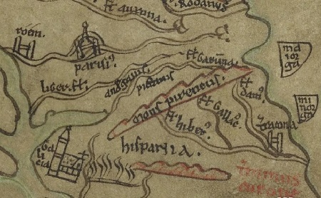 Detalle del Mapamundi de Sawley