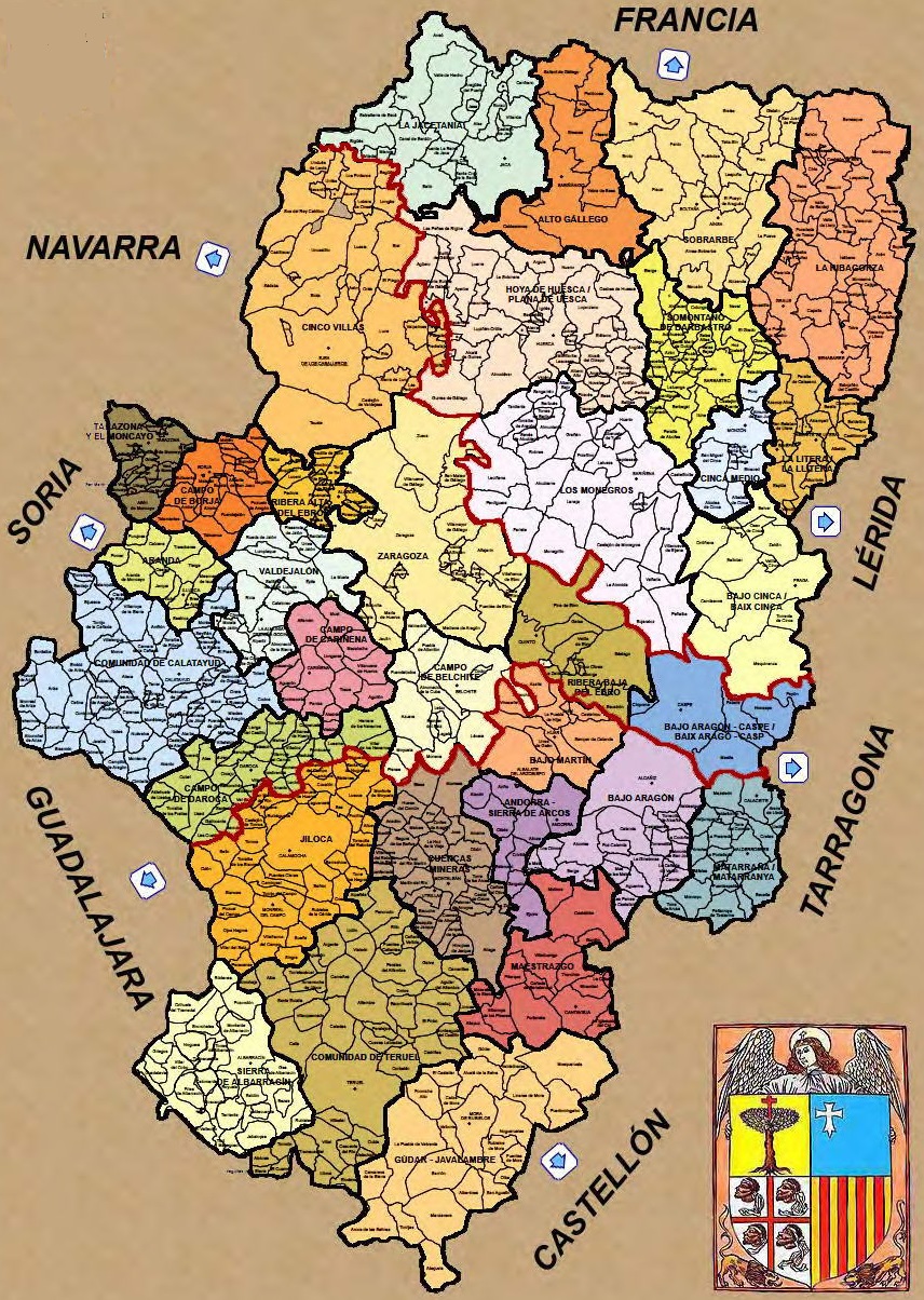 Aragón y sus comarcas.