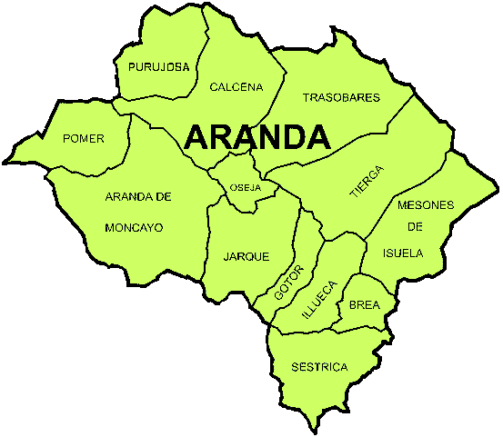 Municipio de la Comarca del Aranda.