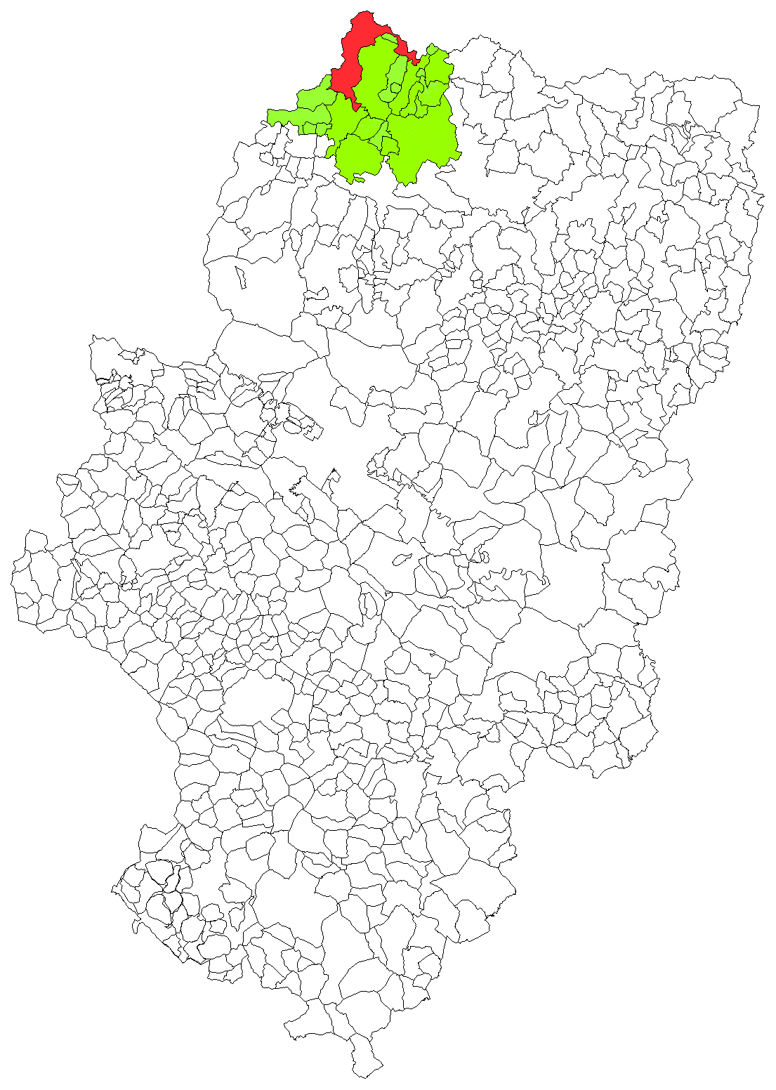 Extensión del Municipio de Anso dentro de la Comunidad Autónoma de Aragón