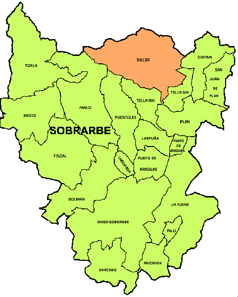 municipio Bielsa en Comarca Sobrarbe