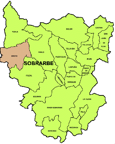 municipio Broto en Comarca Sobrarbe