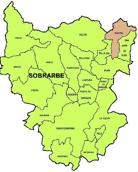 municipio Gistain en Comarca Sobrarbe