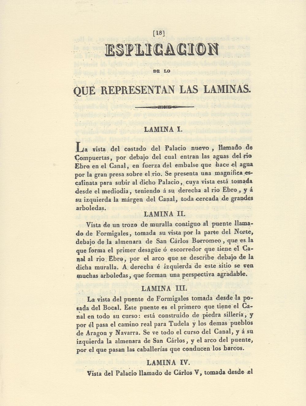 Página 18. Canal Imperial de Aragón. Memoria histórica