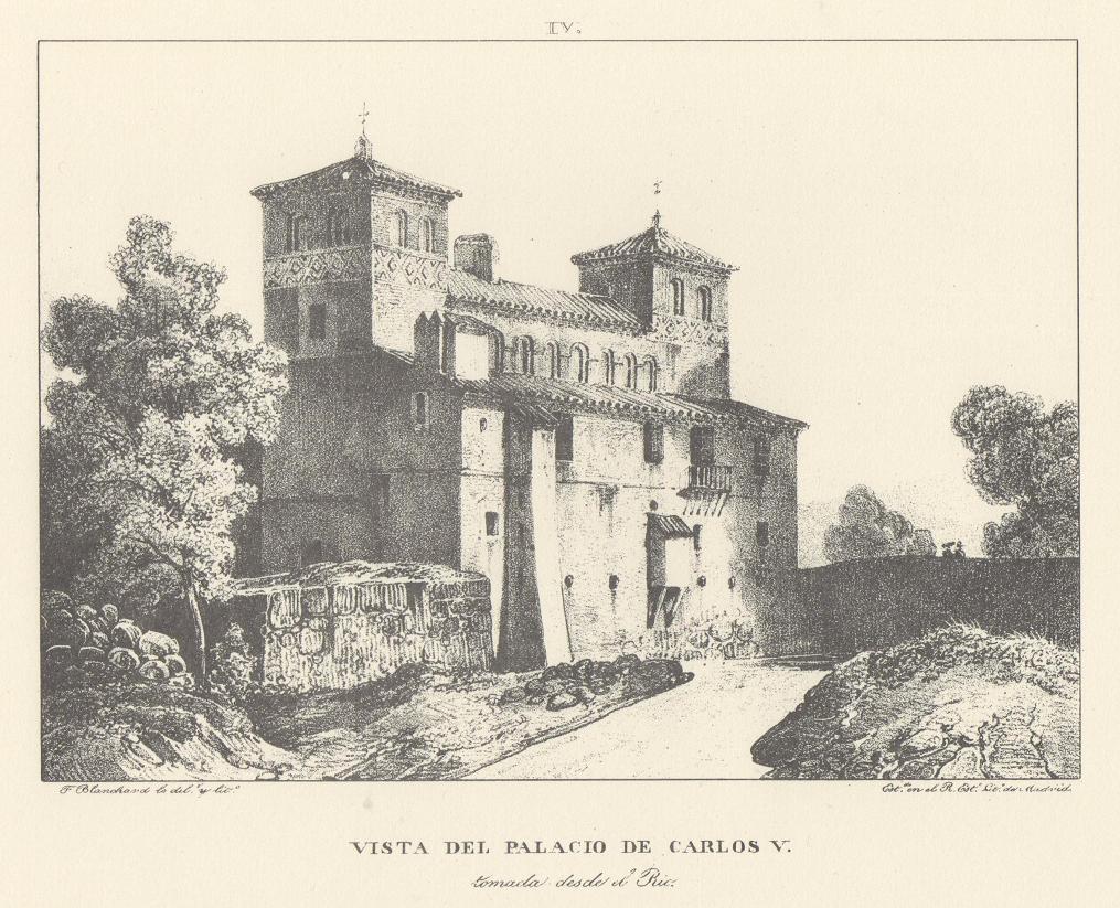 Lámina IV. Canal Imperial de Aragón. Vista del Palacio de Carlos V. Memoria histórica.